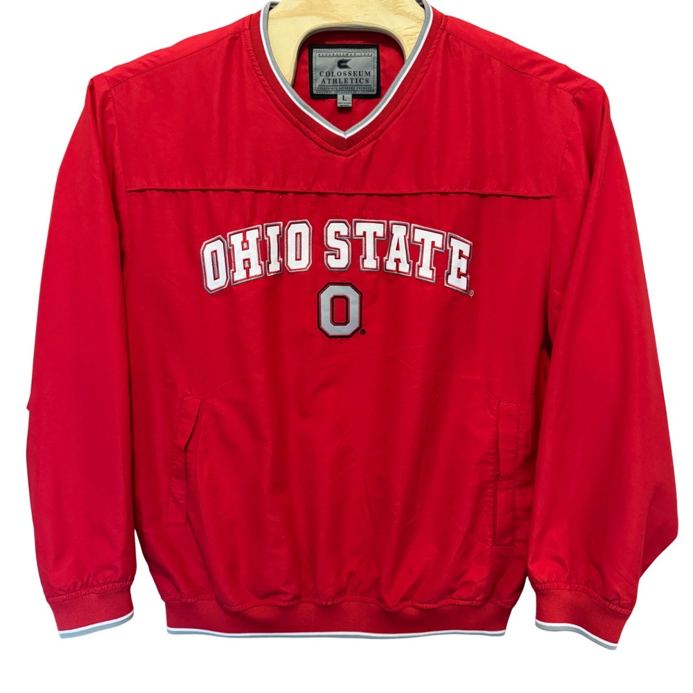 Vintage Ohio State Buckeyes Jacket Colosseum Athletics Mens Large Pullover